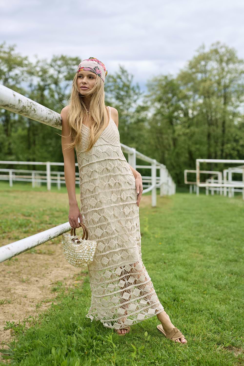 Diamond Crochet Knit Cover Up
