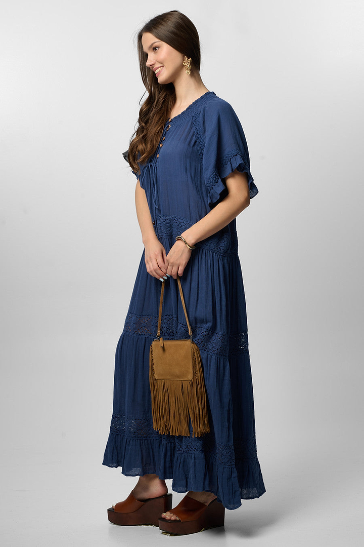 Cotton Long Kaftan Dress