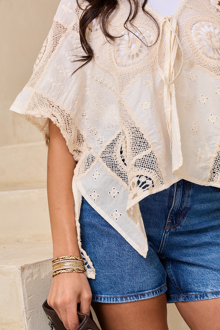 Sundial Lace Cover Up - Ivory