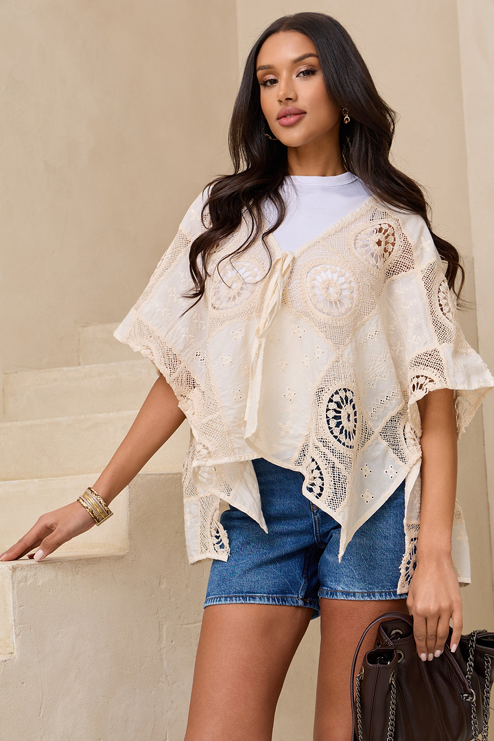 Sundial Lace Cover Up - Ivory