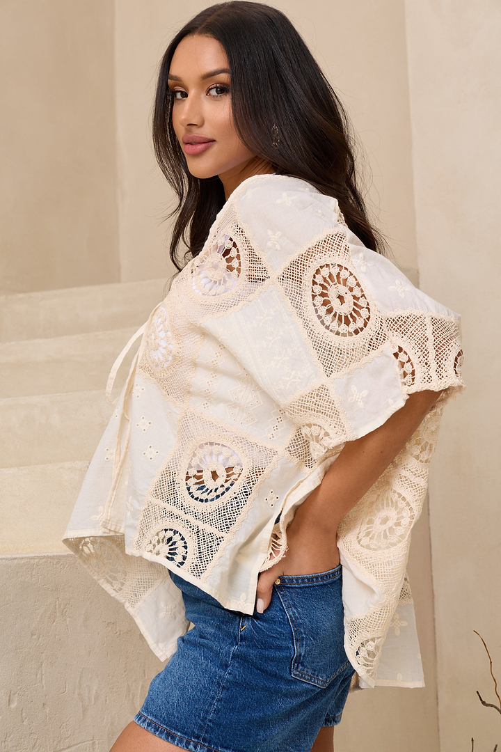 Sundial Lace Cover Up - Ivory