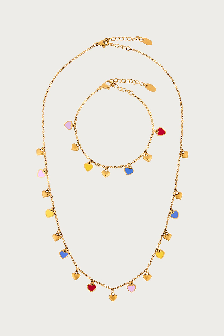 Heart Station Chain Necklace