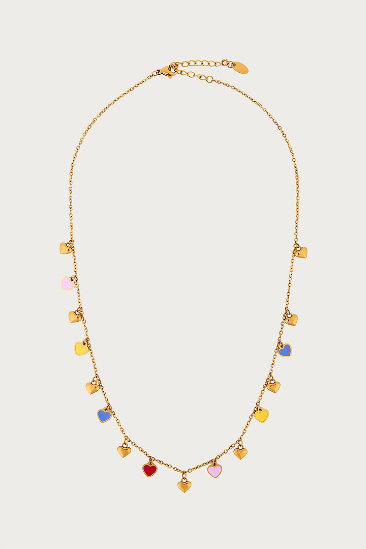 Heart Station Chain Necklace