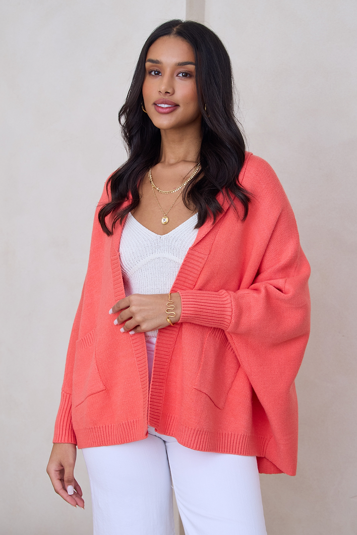 Open Front Oversize Cardigan
