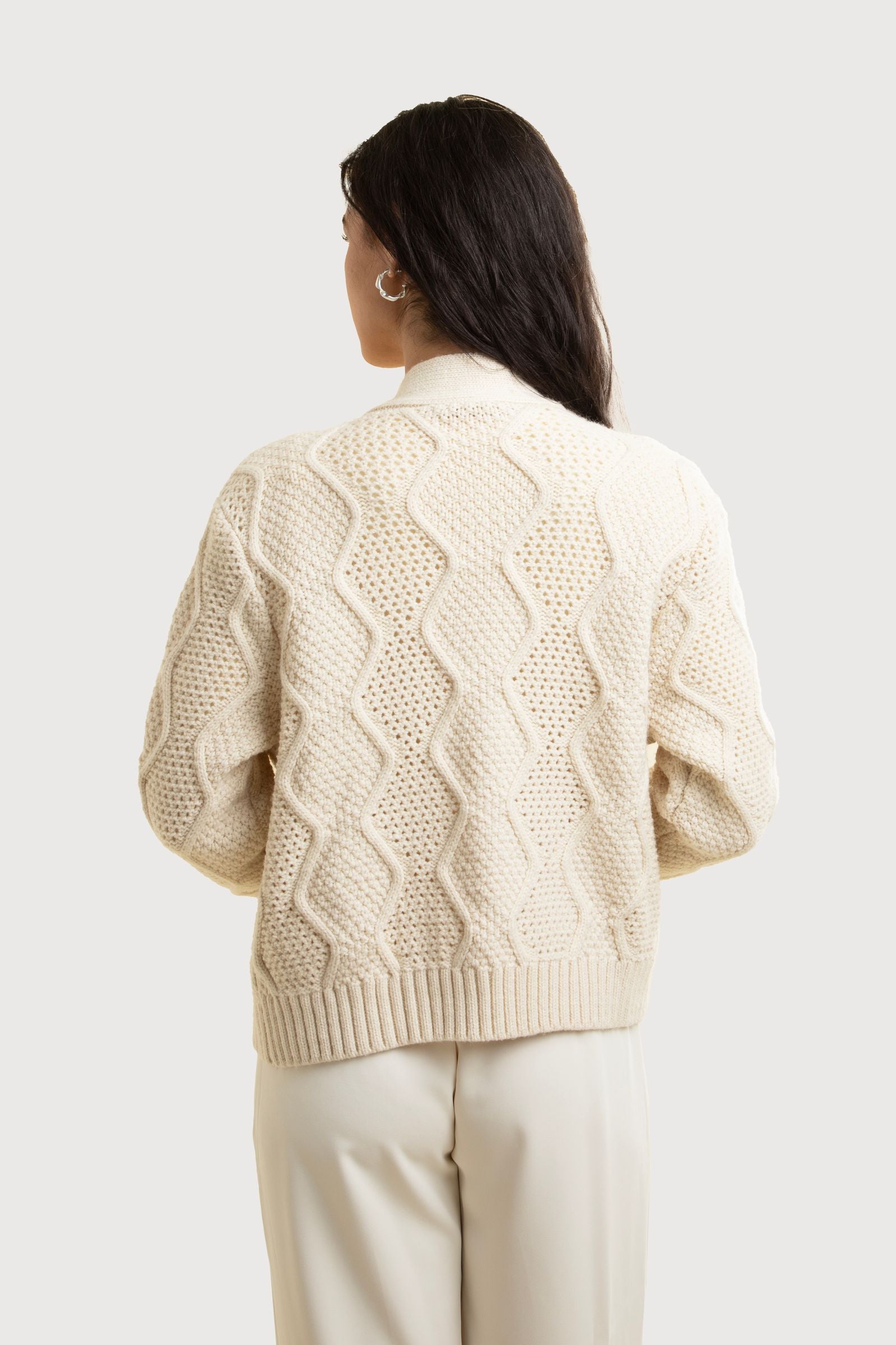 Mohairish pearl cardigan / pink | Tostalgic Clo