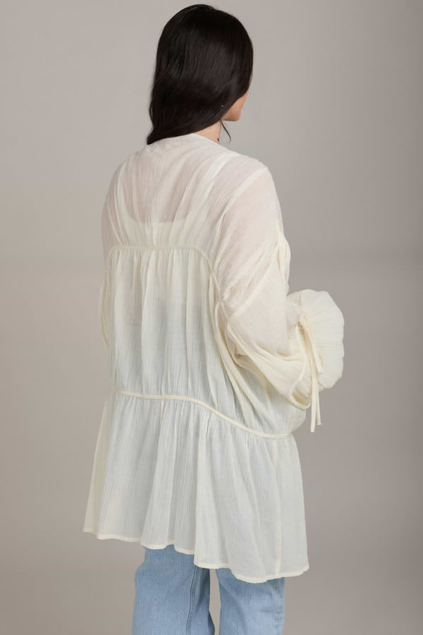 Coastal Breeze Kimono - Ivory