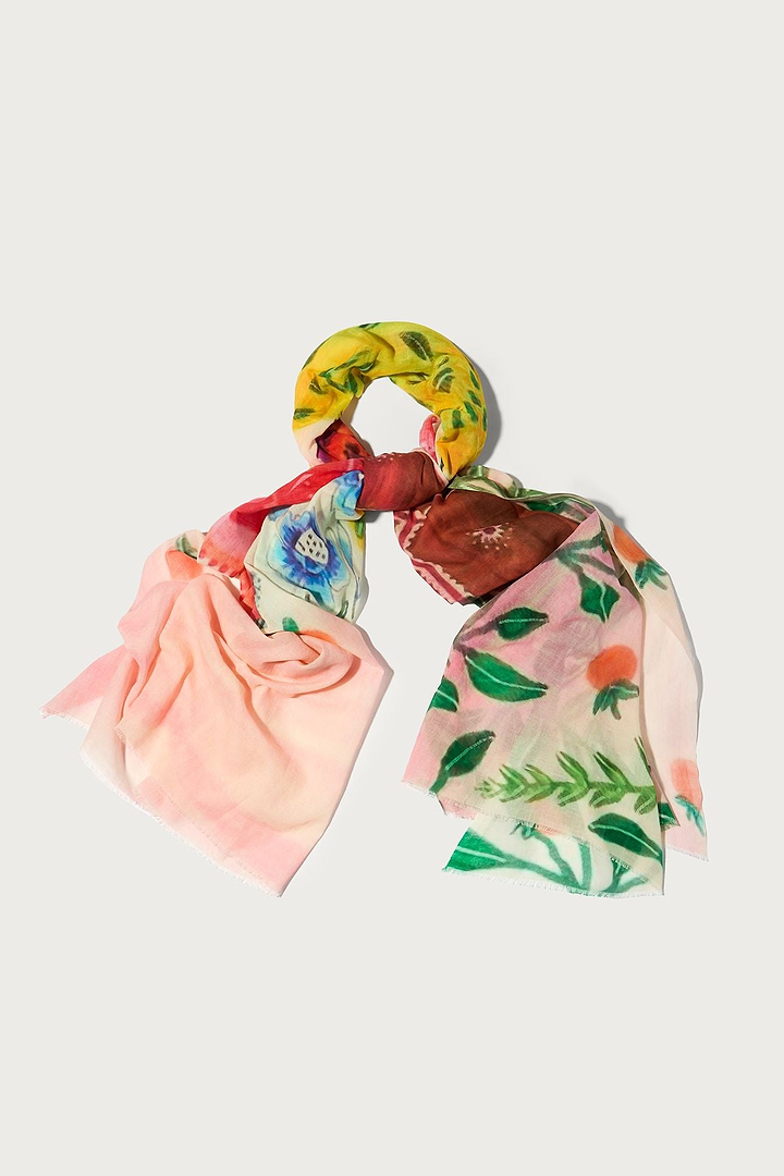 Patchwork Printed Scarf - Multi