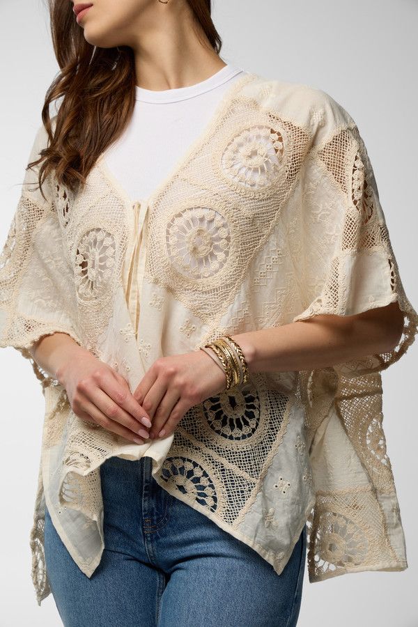 Sundial Lace Cover Up - Ivory