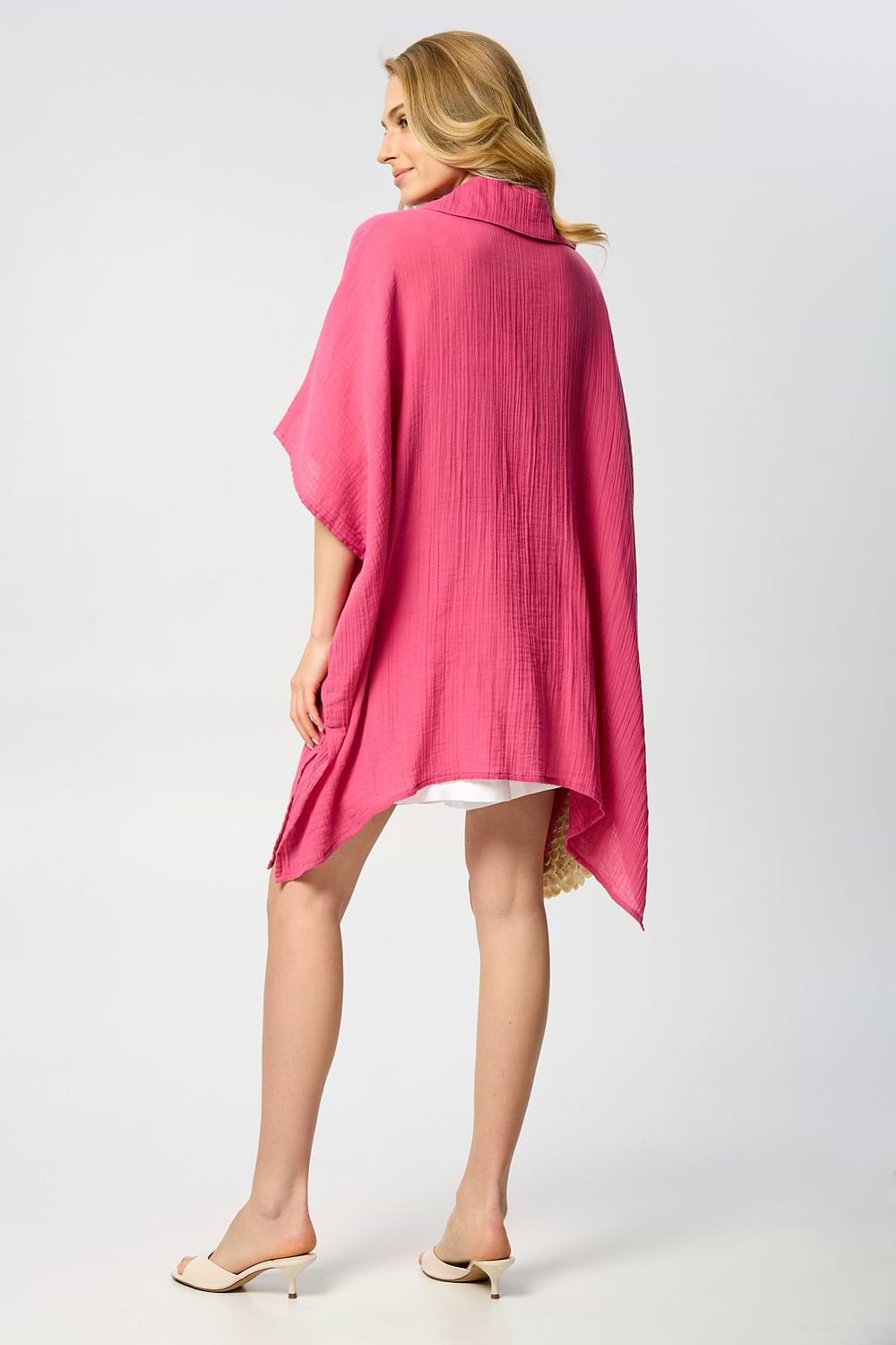 Oversized Textured Cotton Shirt