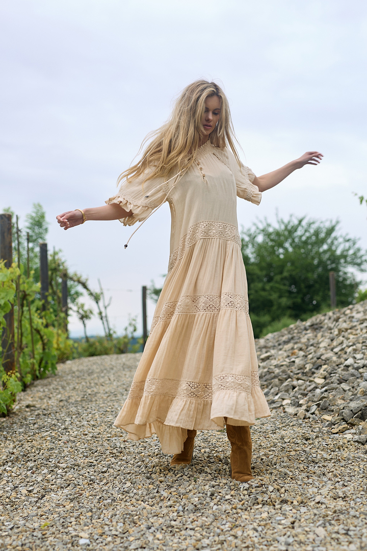 Cotton Long Kaftan Dress