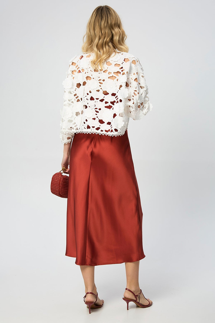 Floral Lace Cut Out Bolero