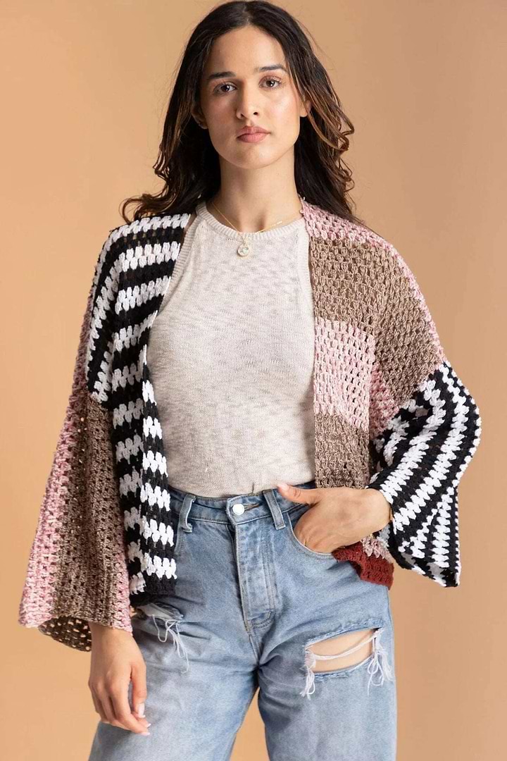 Birdie Granny Crochet Jacket Lavender Blush