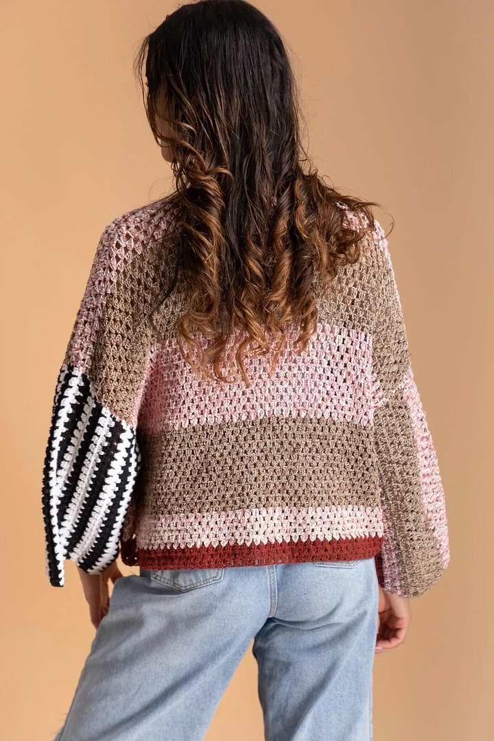 Birdie Granny Crochet Jacket Lavender Blush