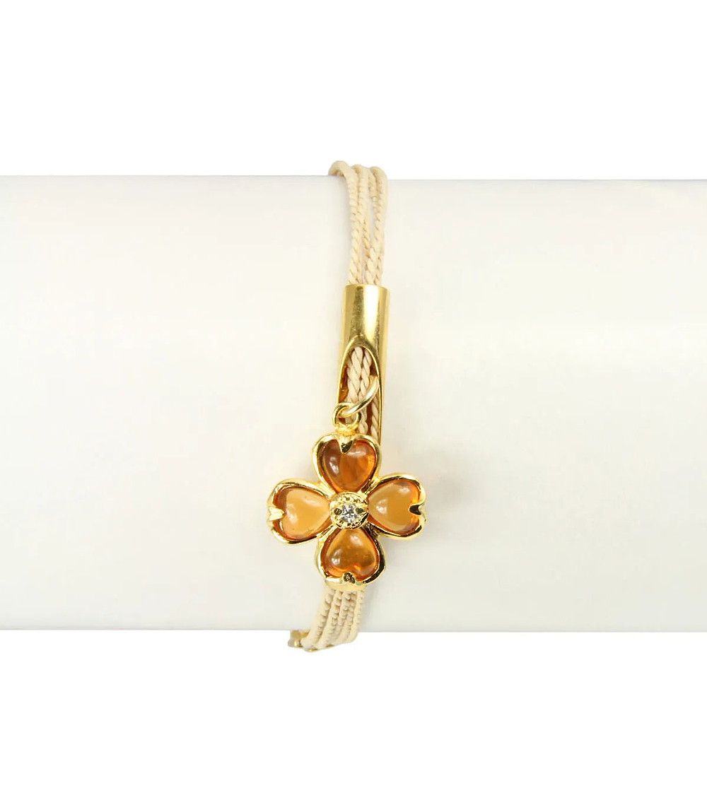 Golden Key Charm Bracelet (Set of 3) Gold