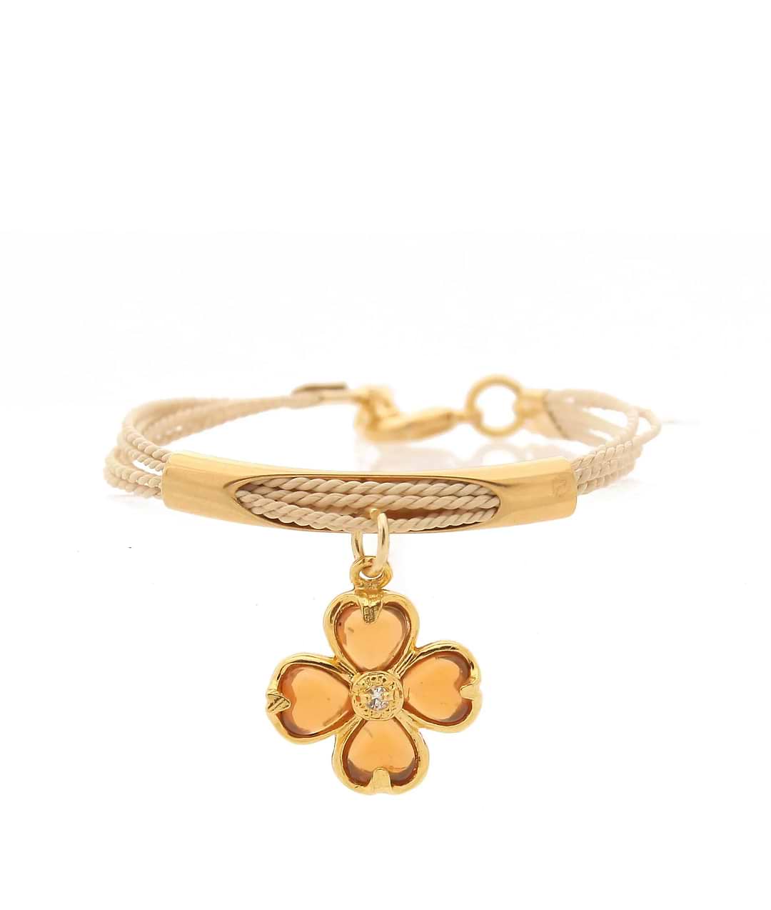 Golden Key Charm Bracelet (Set of 3) Gold