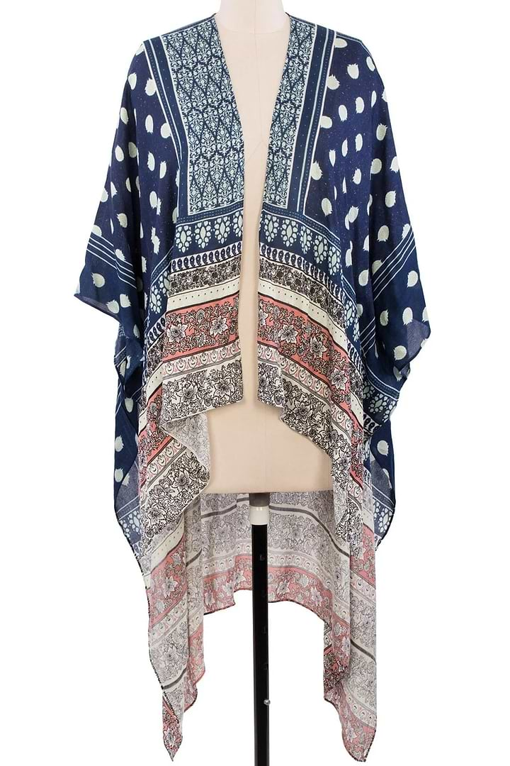 Malaya Kimono Navy