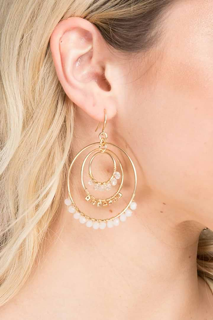 Scorio Earring White