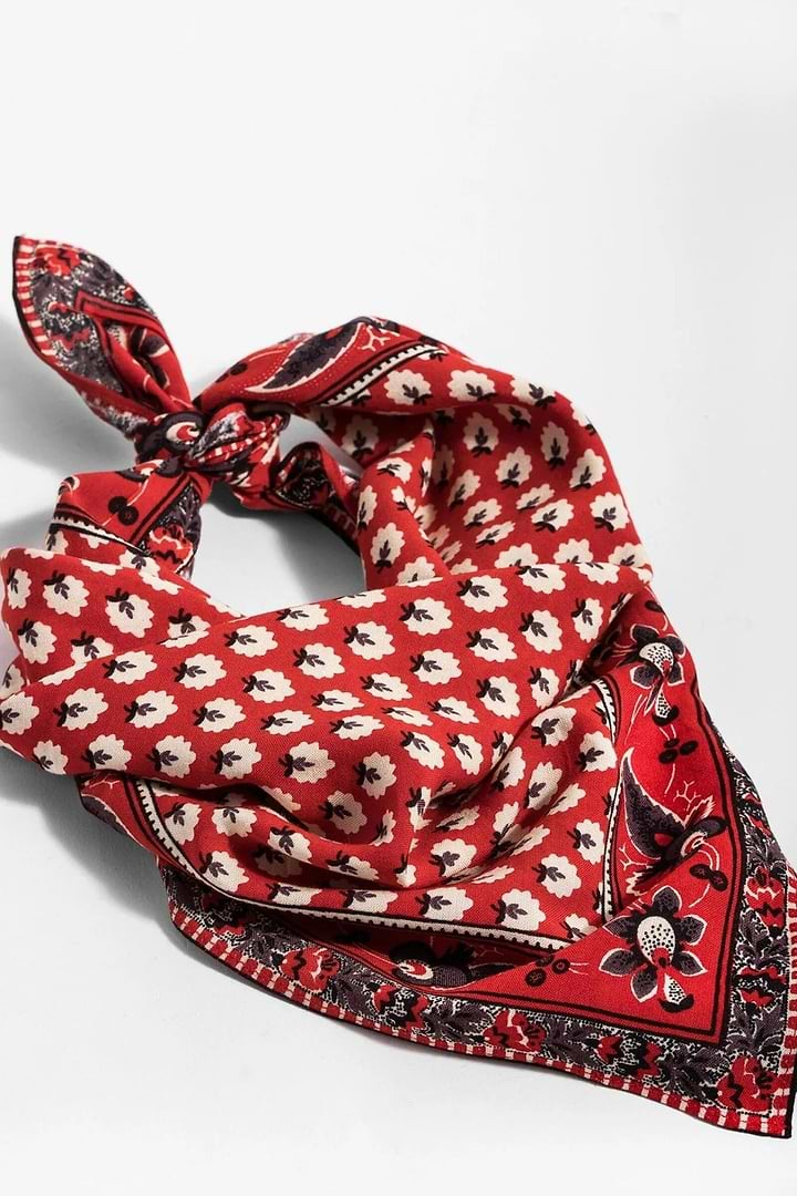 Kamala Cotton Bandana Red