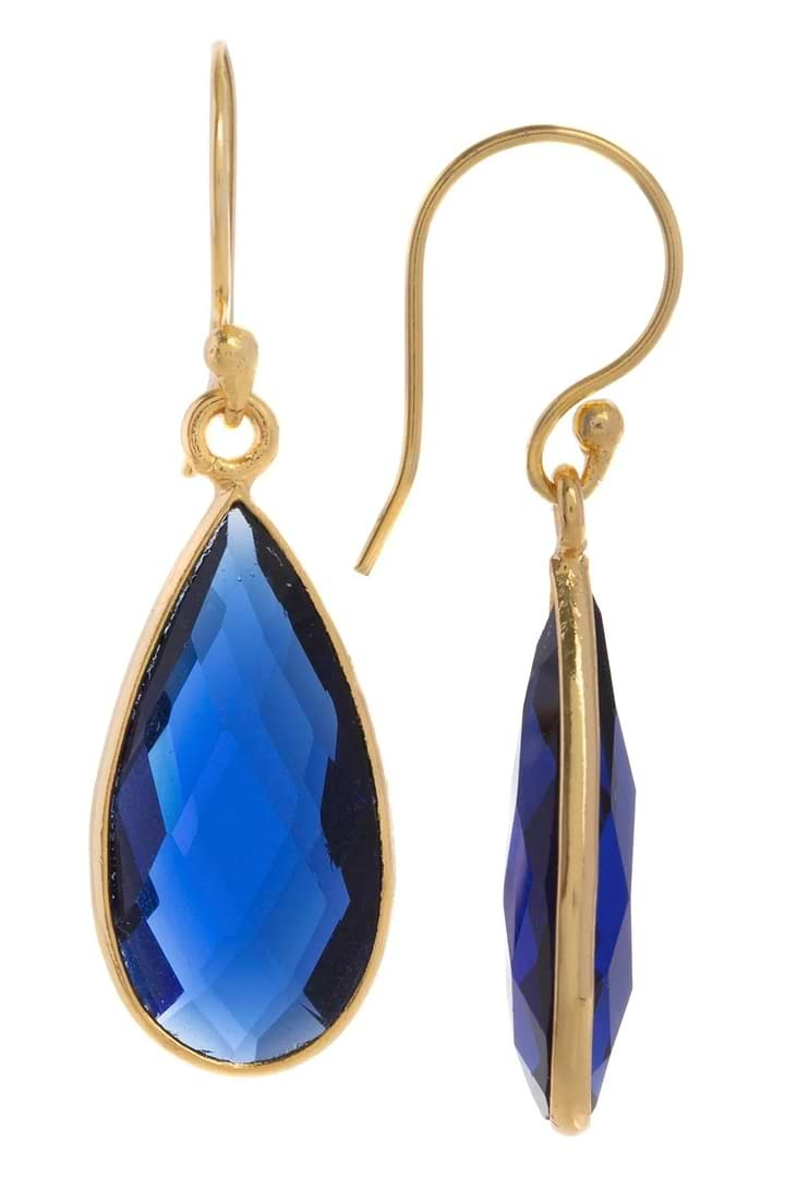 Single Drop Earring Blue