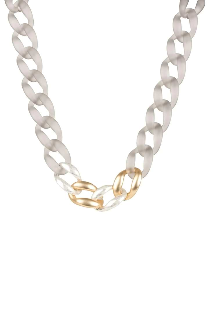 Linked Up Necklace Silver