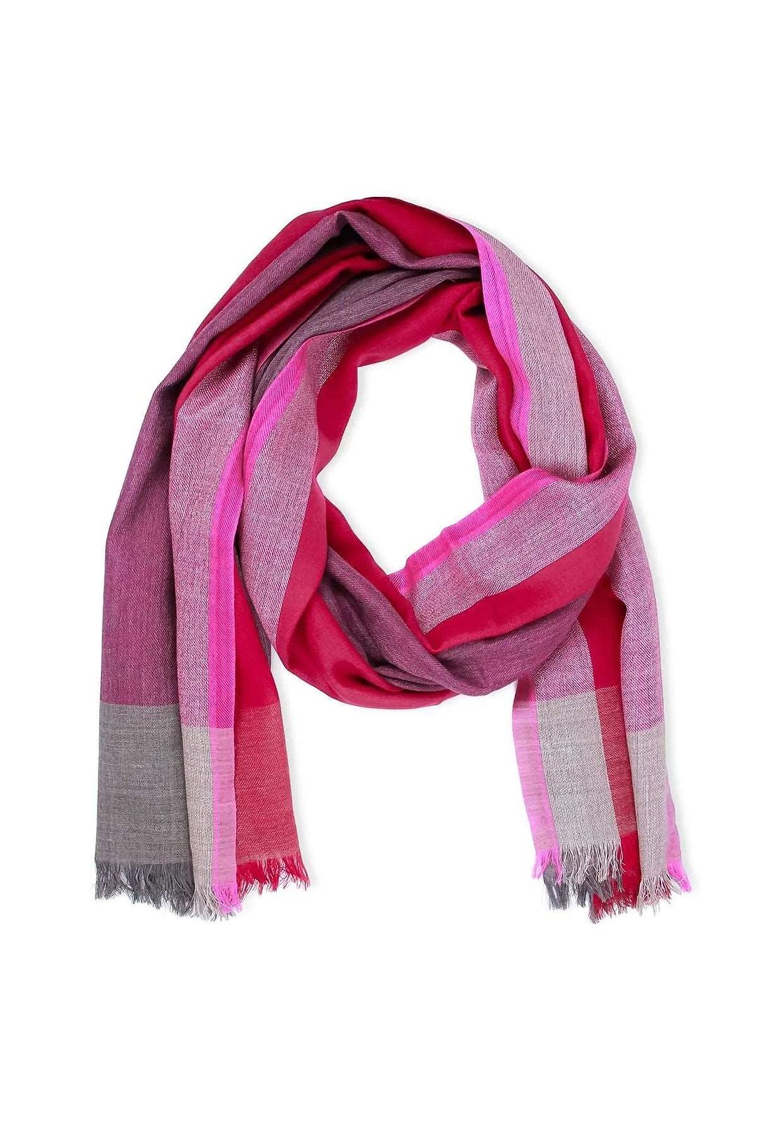 Annora Multi Tone Scarf Medium Violetred