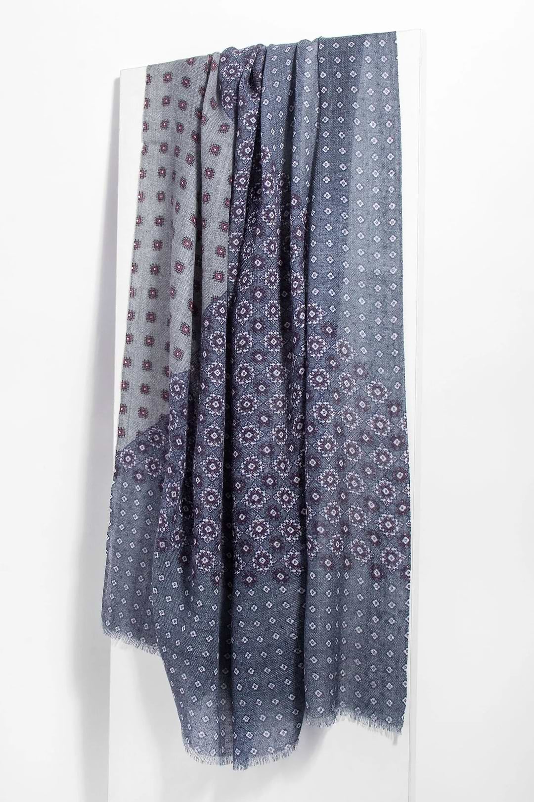 Menswear Wool Scarf Light Slate Gray