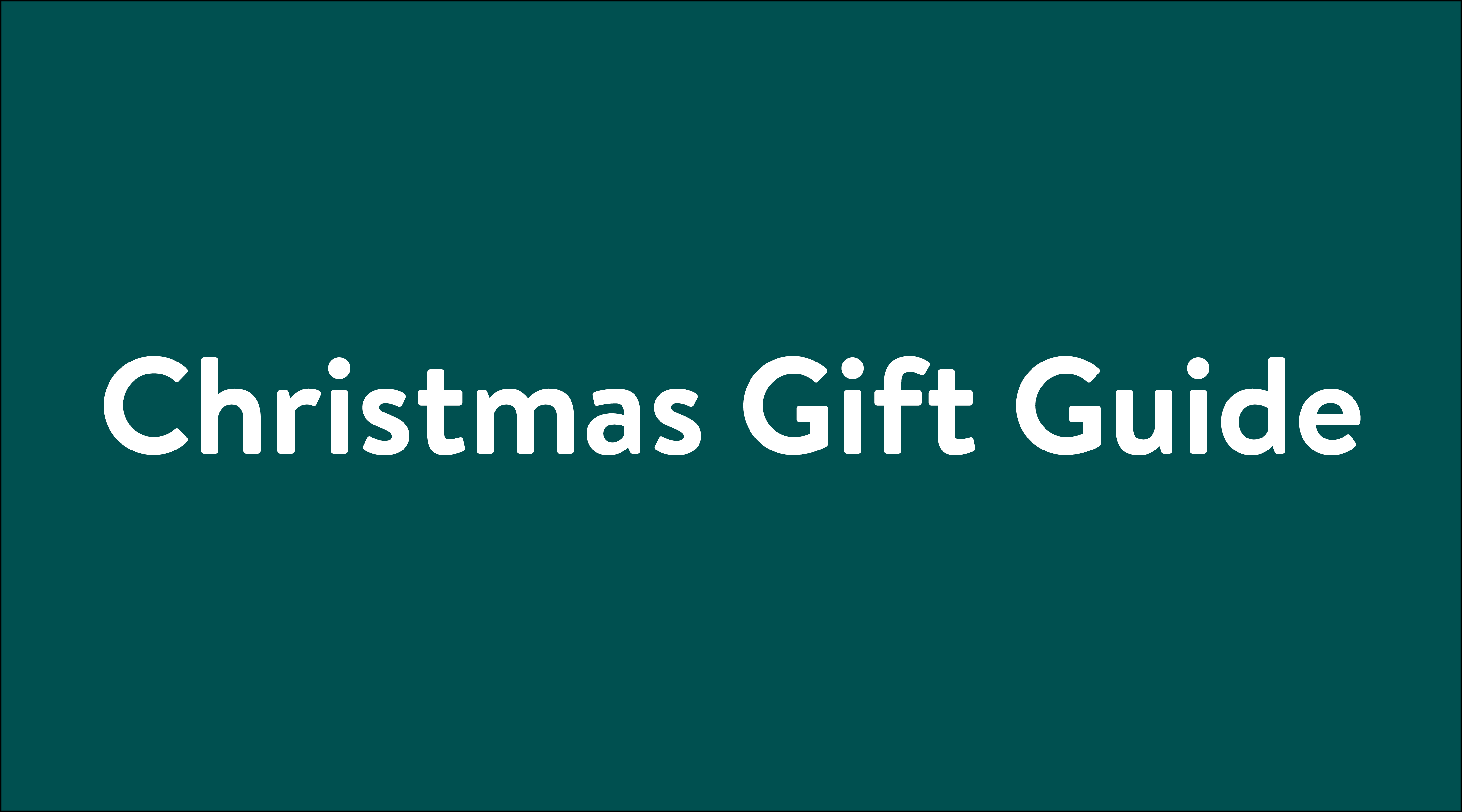 Christmas Gift Guide typography 