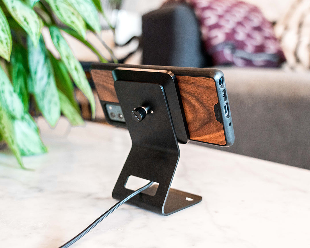 Alt Text: wireless charging pads work well with iphones and airpod