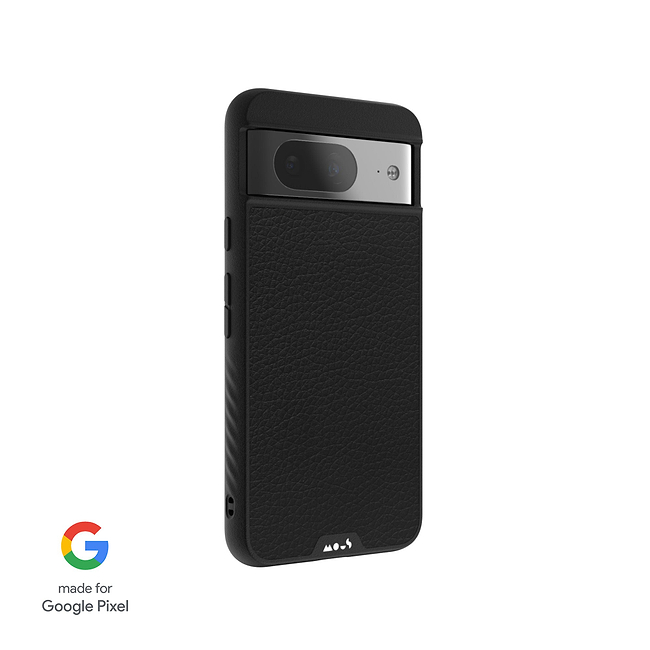Black Leather Protective Phone Case - Limitless