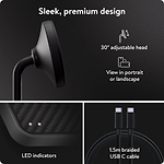 Charging Stand with Qi2 — Aramid Fibre