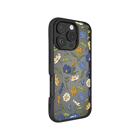 Handyhülle mit Blumendruck – Floral Blue