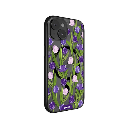 Coque  protection des tulipes - Clarity Magsafe x Flowers