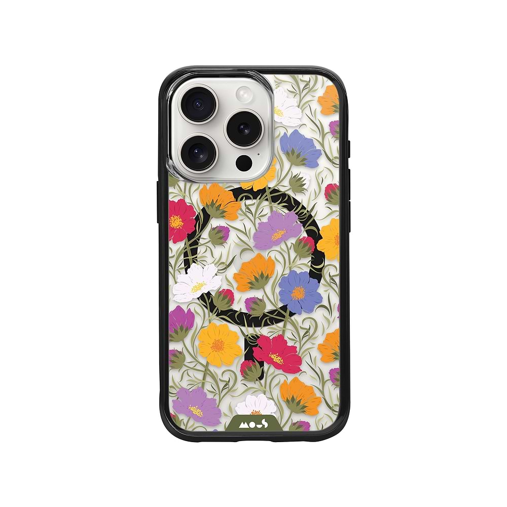 Mous Phone Case Clear Floral Pattern Flowers | iPhone 15 Pro Max,iPhone 15 Pro,iPhone 15 Plus,iPhone 15,iPhone 14 Pro Max,iPhone 14 Pro,iPhone 14 Plus,iPhone 14