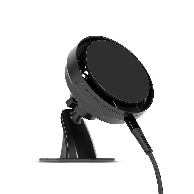 Support de voiture adhésif pour chargement sans fil - avec Qi2