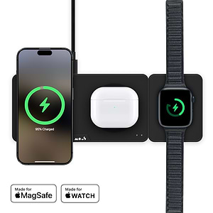 Set de charge rapide 4 en 1 noir mat
