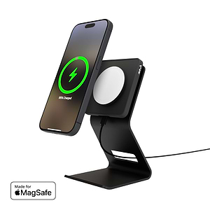 Mattschwarzer Ladeständer mit MagSafe®