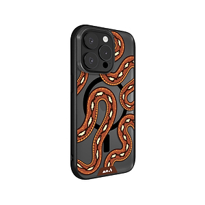Scarlet Kingsnake Protective Phone Case - Clarity MagSafe x Serpent