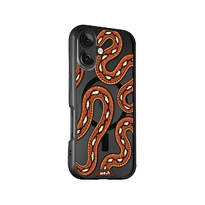 Scarlet Kingsnake Protective Phone Case - Clarity MagSafe x Serpent