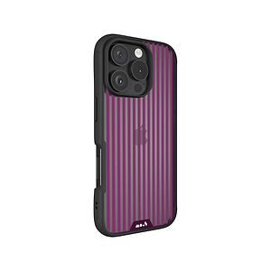 Mulberry Protective Phone Case - Clarity x Pinstripe