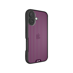 Mulberry Protective Phone Case - Clarity x Pinstripe