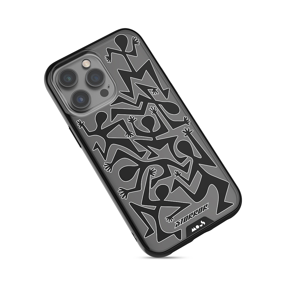 Clear Protective Phone Case Transparent Qi Wireless Charging Storror Squad People Characters Design Collabs | iPhone 14 Pro Max,iPhone 14 Pro,iPhone 15 Pro,iPhone 15 Pro Max