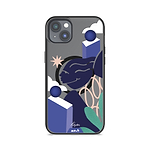 iPhone Magsafe Compatible Kelly Anna Blue Lady Face Sky High Art Clear Case Protective | iPhone 14 PlusiPhone 14iPhone 15iPhone 15 Plus