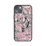 iPhone Magsafe Compatible Marbled Dusky Pink Clear Case Protective | iPhone 14 PlusiPhone 14iPhone 15iPhone 15 Plus