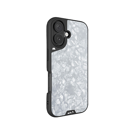 Compatible MagSafe® Coque argentée perlée