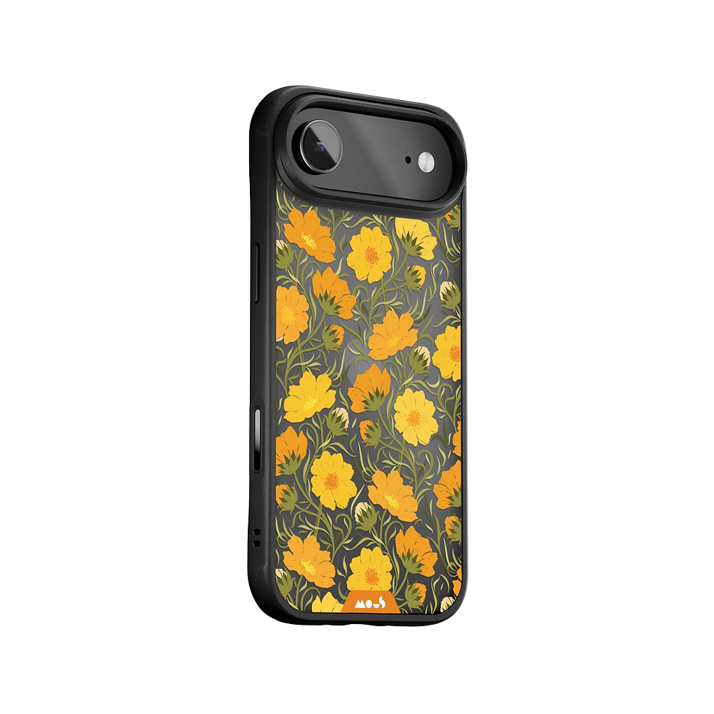 Blumen Printed Telefon Fall - Cosmos Orange