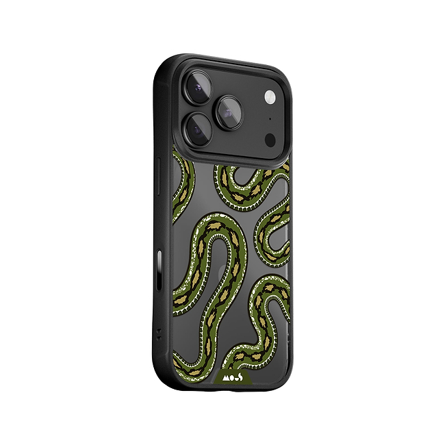 Green Tree Python Protective Phone Case - Clarity x Serpent