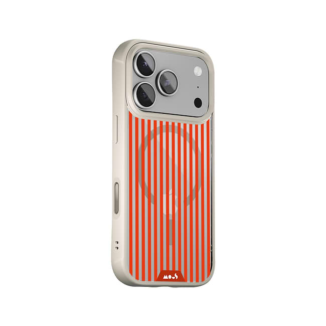Flame Protective Phone Case - Clarity MagSafe x Pinstripe