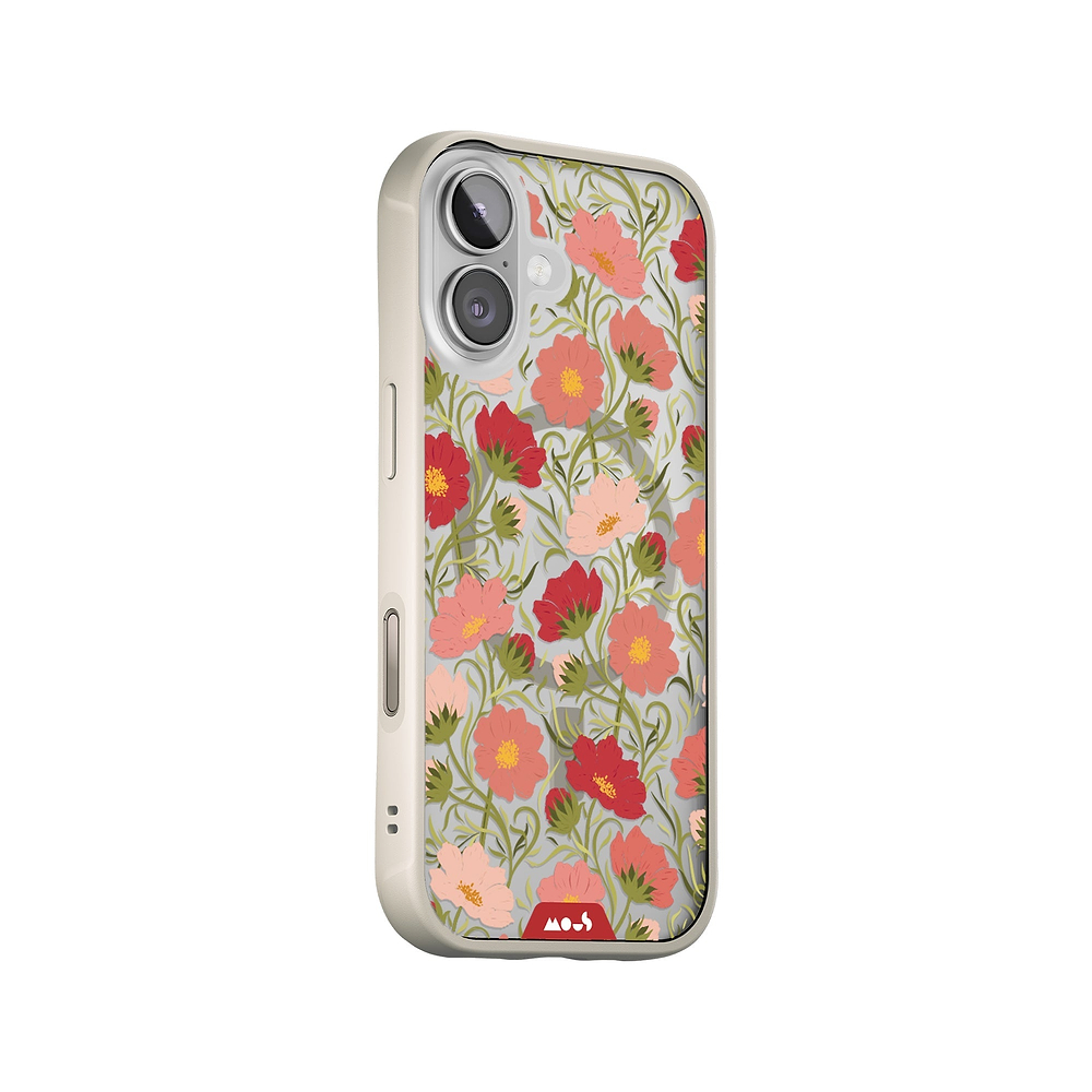 Blumen MagSafe®-kompatible Printed Handyhülle - Cosmos Pink