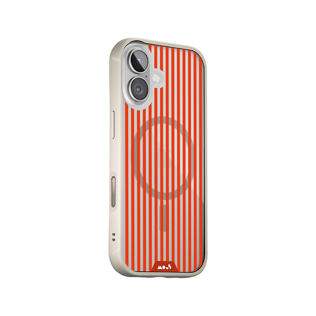 Flame Protective Phone Case - Clarity MagSafe x Pinstripe