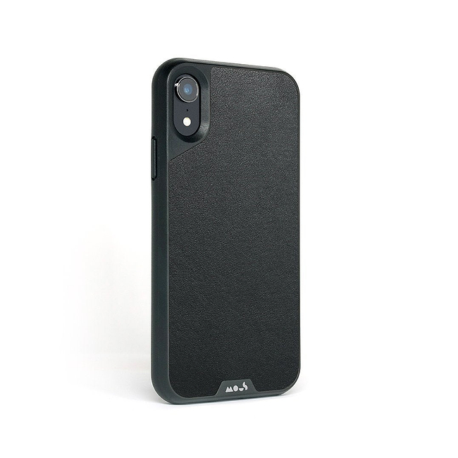 Black Leather Protective Phone Case - Limitless